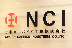 Nippon Carbide Industries signboard and logo